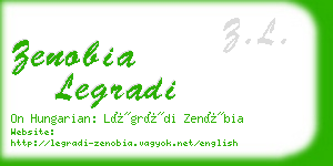 zenobia legradi business card
